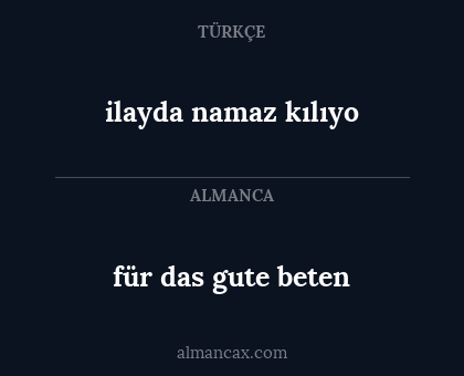 ilayda namaz kılıyo - für das gute beten