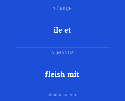 fleish mit - ile et