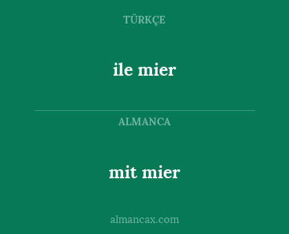 mit mier - ile mier