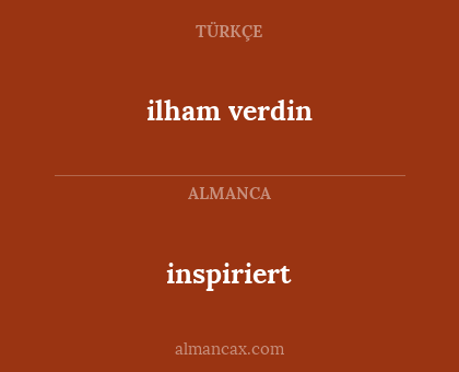 inspiriert - ilham verdin