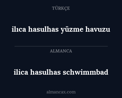 ilica hasulhas schwimmbad - ilıca hasulhas yüzme havuzu