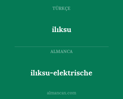 ilıksu - ilıksu-elektrische