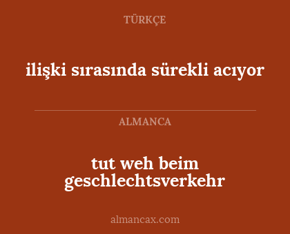 tut weh beim geschlechtsverkehr - ilişki sırasında sürekli acıyor