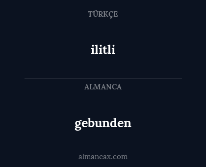 ilitli - gebunden