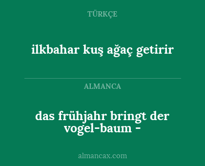 das frühjahr bringt der vogel-baum - - ilkbahar kuş ağaç getirir