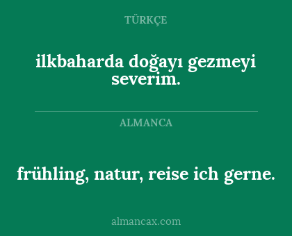 frühling, natur, reise ich gerne. - ilkbaharda doğayı gezmeyi severim.