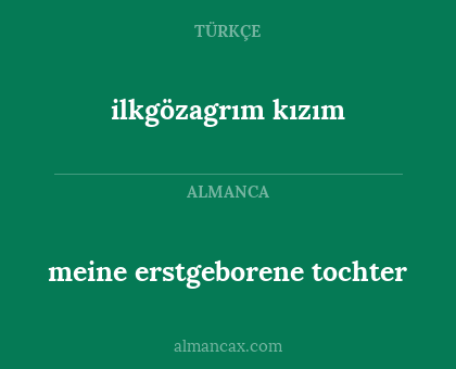 meine erstgeborene tochter - ilkgözagrım kızım