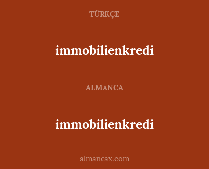 immobilienkredi - immobilienkredi