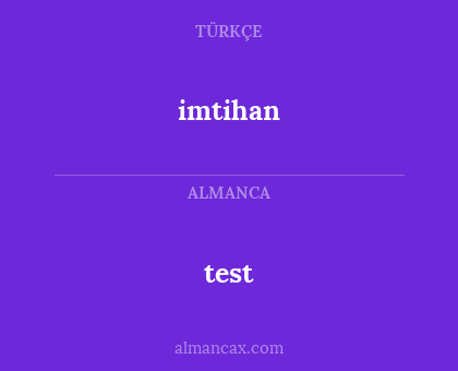 test - imtihan