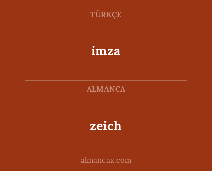 zeich - imza