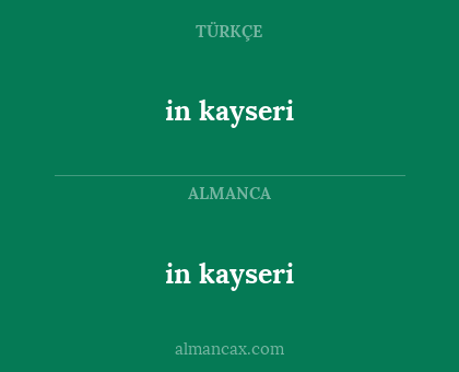 in kayseri - in kayseri