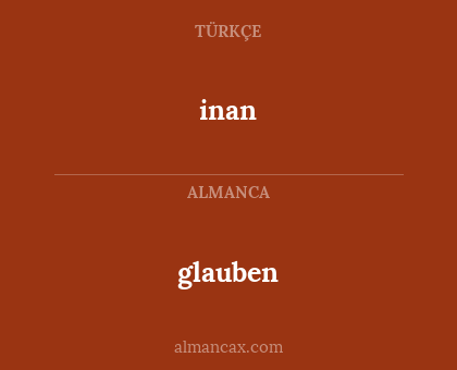 glauben - inan