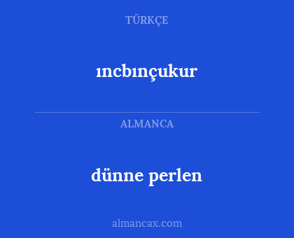 dünne perlen - ıncbınçukur