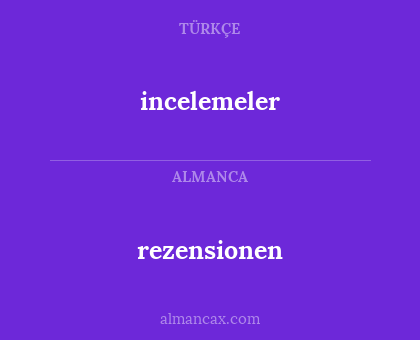 incelemeler - rezensionen