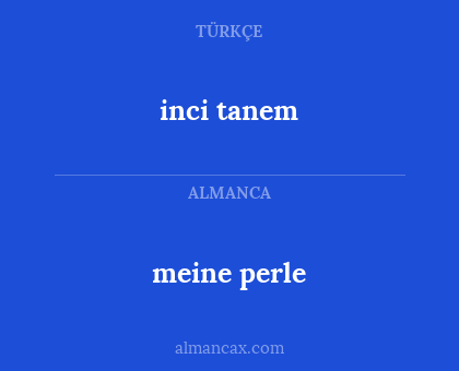 inci tanem - meine perle