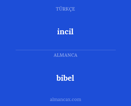 bibel - incil