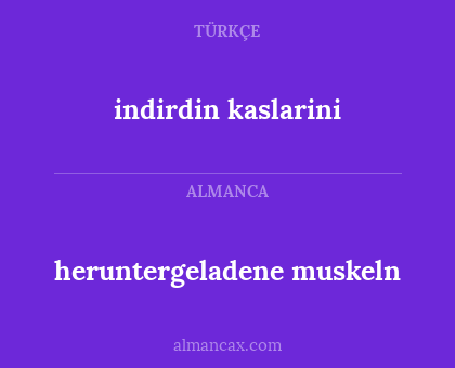 indirdin kaslarini - heruntergeladene muskeln