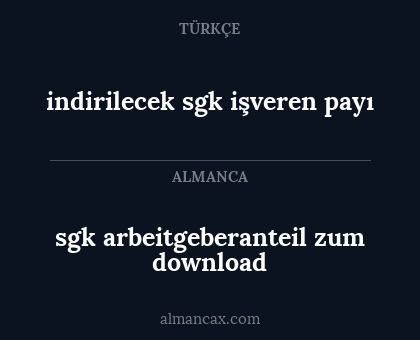 sgk arbeitgeberanteil zum download - indirilecek sgk işveren payı