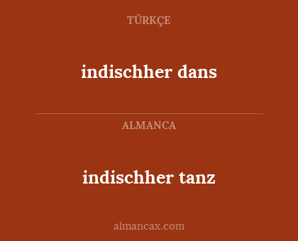indischher tanz - indischher dans