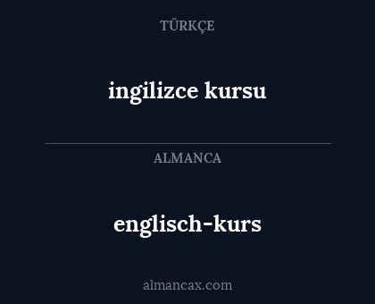 englisch-kurs - ingilizce kursu
