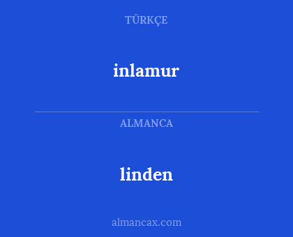 linden - inlamur