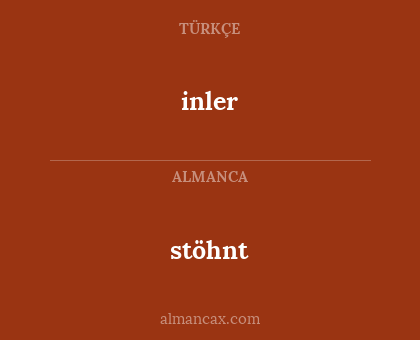 stöhnt - inler