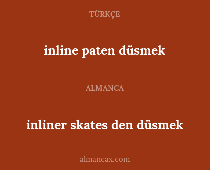 inliner skates den düsmek - inline paten düsmek