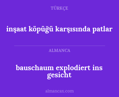 bauschaum explodiert ins gesicht - inşaat köpüğü karşısında patlar