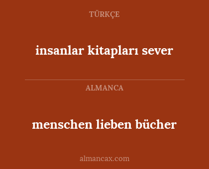 insanlar kitapları sever - menschen lieben bücher