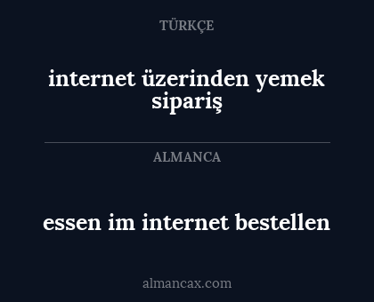 essen im internet bestellen - internet üzerinden yemek sipariş