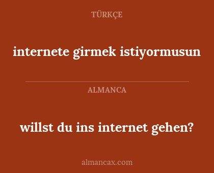willst du ins internet gehen? - internete girmek istiyormusun