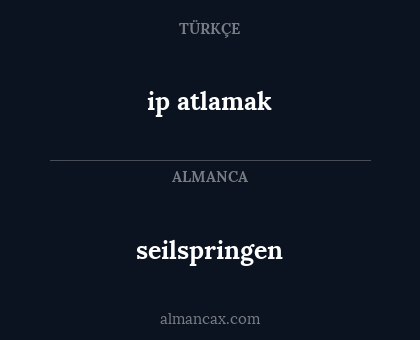 seilspringen - ip atlamak