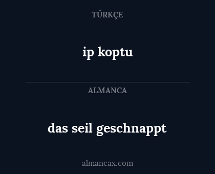 ip koptu - das seil geschnappt