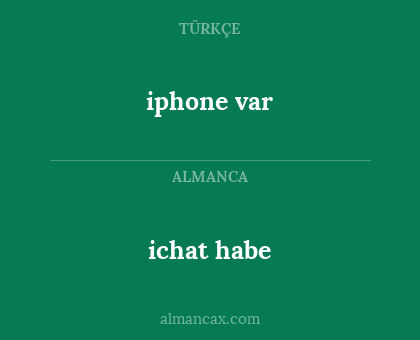 iphone var - ichat habe