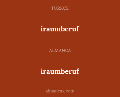 iraumberuf - iraumberuf
