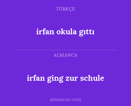 irfan okula gıttı - irfan ging zur schule