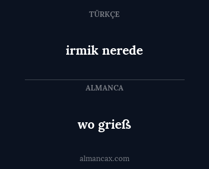 irmik nerede - wo grieß