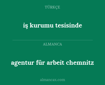 iş kurumu tesisinde - agentur für arbeit chemnitz