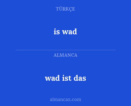 is wad - wad ist das