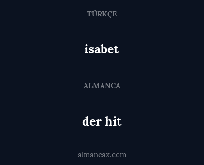 der hit - isabet