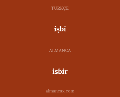 işbi - isbir