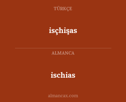 isçhişas - ischias