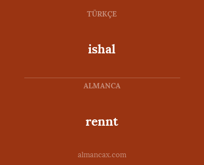 ishal - rennt