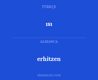 ısı - erhitzen