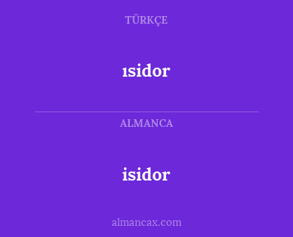 ısidor - isidor