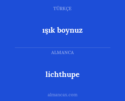ışık boynuz - lichthupe