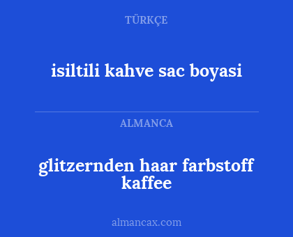 isiltili kahve sac boyasi - glitzernden haar farbstoff kaffee