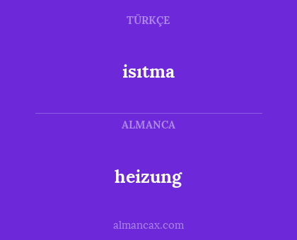 isıtma - heizung