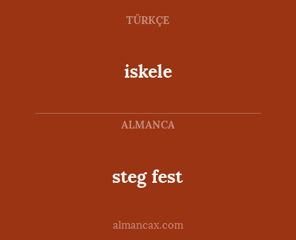 steg fest - iskele