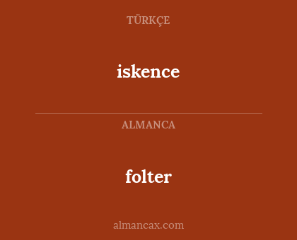 folter - iskence